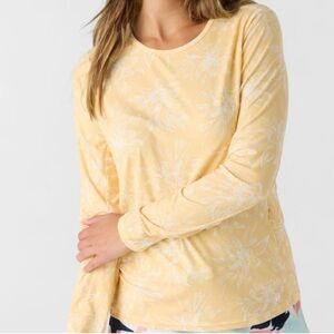 Hang ten Women sun tee SPF 50 yellow ray color 
Size L